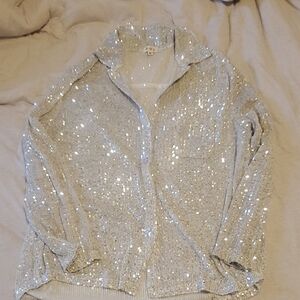 Sequin Silver Jacket
